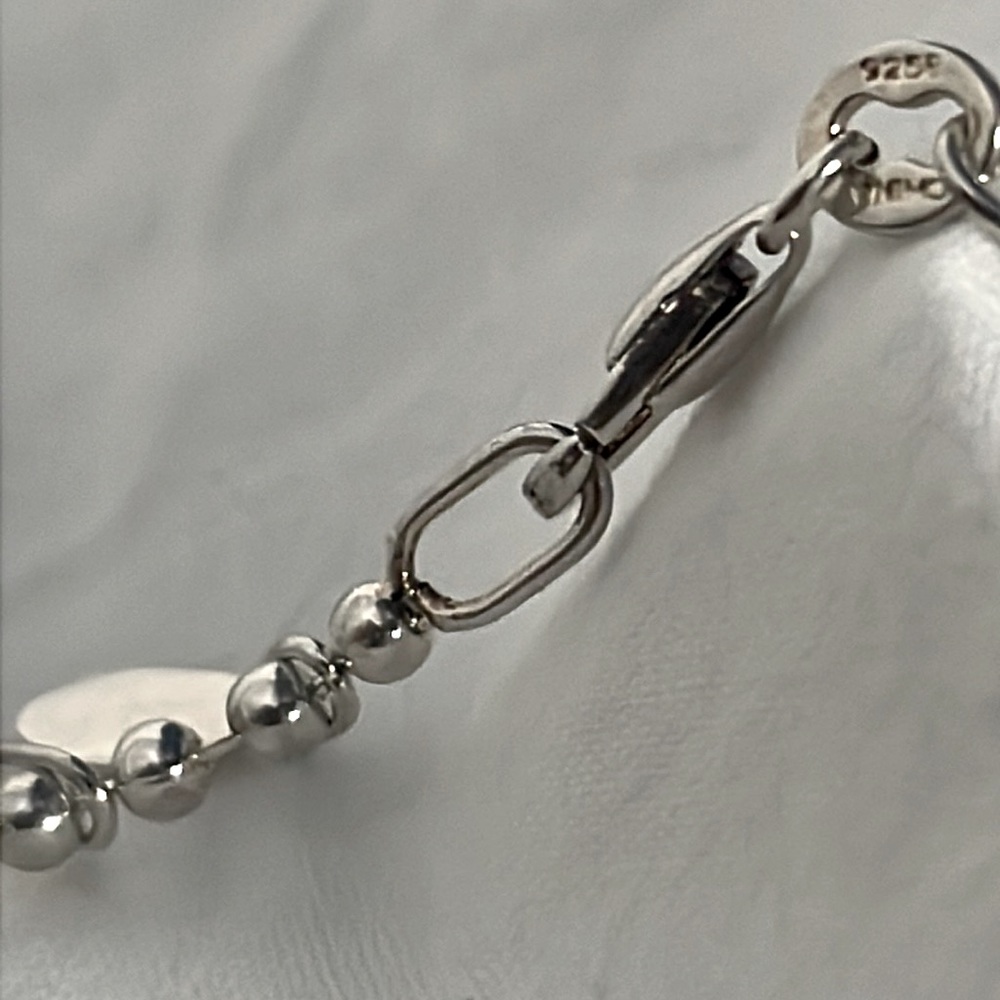 7.5” Solid Sterling Silver Flashing Dangles Brace… - image 5